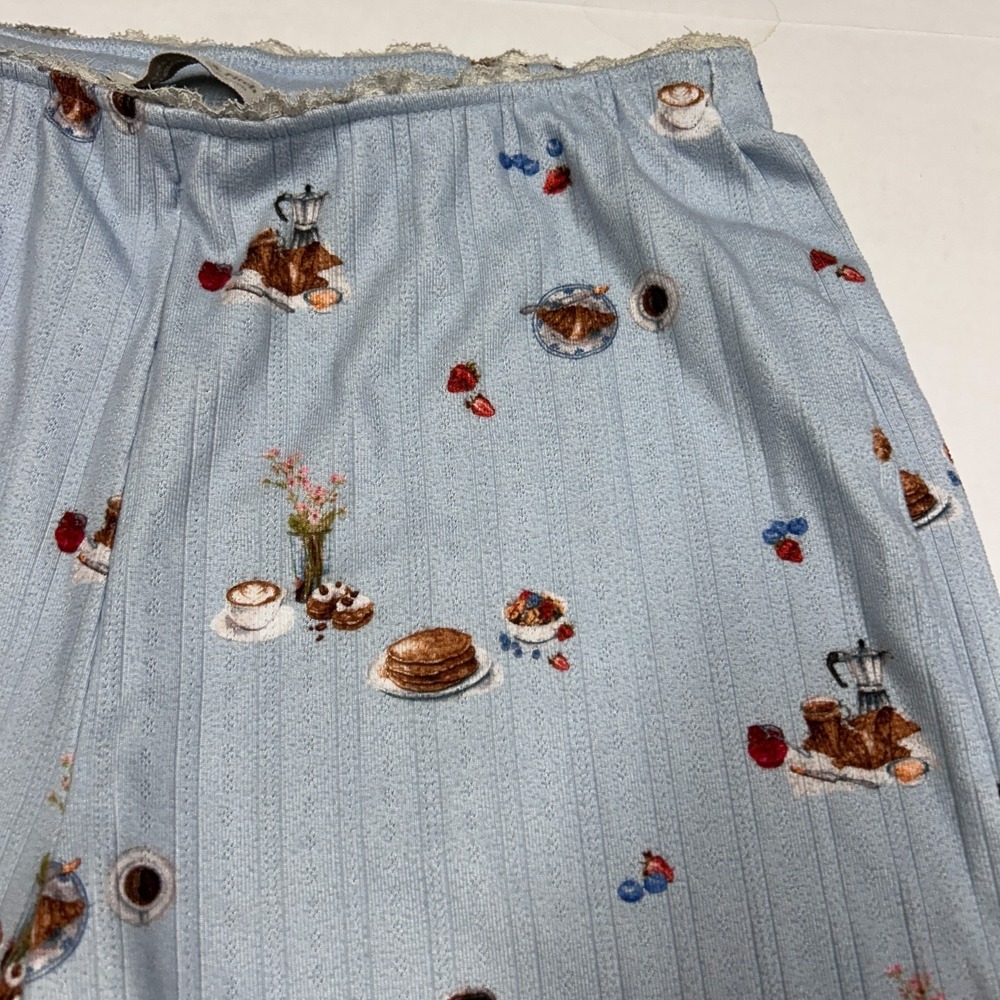 Abercrombie & Fitch Lounge Collection Pants Size Medium Pointelle Wide Leg Sleep - Picture 5 of 15